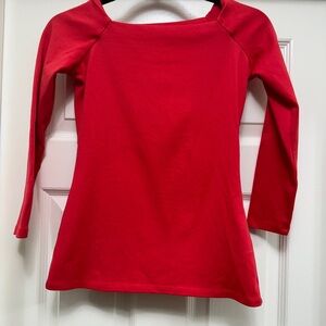 J. Crew Wide Neck Long Sleeve Top